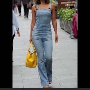 NWT Le Flare Frame Denim Overalls Small